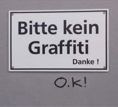 Kein Graffiti